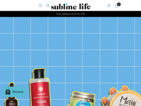 'sublimelife.in' screenshot