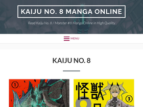 'kaijuno8-manga.com' screenshot