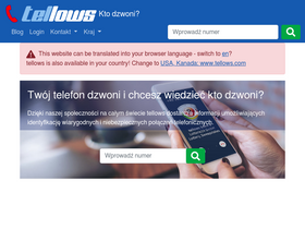 'tellows.pl' screenshot