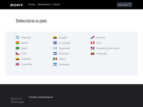 'sony-latin.com' screenshot