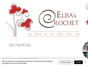 'elisascrochet.com' screenshot