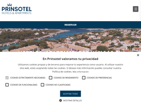 'prinsotel.es' screenshot