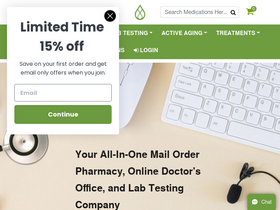 'mintrxpharmacy.com' screenshot