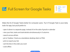 'fullscreen-for-googletasks.com' screenshot