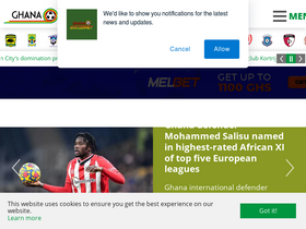 'ghanasoccernet.com' screenshot