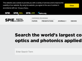 'spiedigitallibrary.org' screenshot