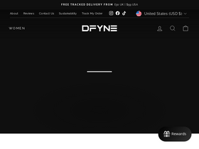 uk.dfyne.com homepage screenshot