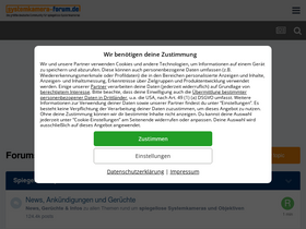 'systemkamera-forum.de' screenshot