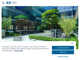 'cadillacfairview.com' screenshot