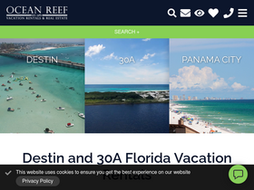 'oceanreefresorts.com' screenshot