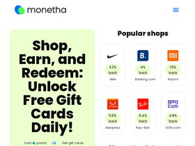 'monetha.io' screenshot