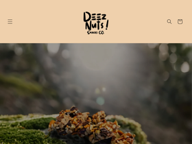 deeznutssnacks.com homepage screenshot