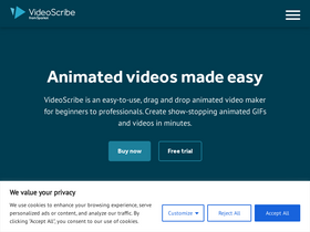'videoscribe.co' screenshot