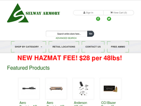 'selwayarmory.com' screenshot