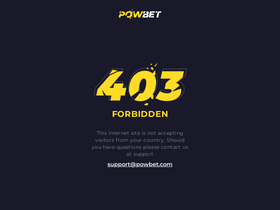 'powbet.com' screenshot