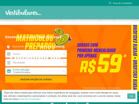 'vestibulares.com.br' screenshot