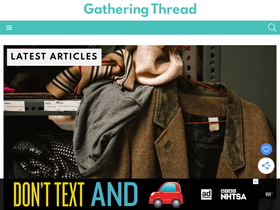 'gatheringthread.com' screenshot