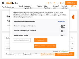 'dasweltauto.cz' screenshot