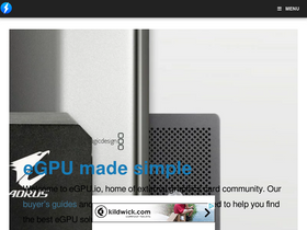 'egpu.io' screenshot