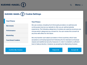 'kuehne-nagel.com' screenshot