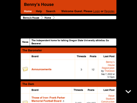 'bennyshouse.com' screenshot