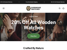 everwood-watches.com homepage screenshot