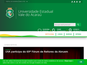 'uvanet.br' screenshot