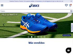 'asics.com.ar' screenshot