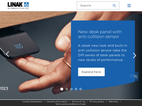 'linak.com' screenshot