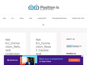 'positioniseverything.net' screenshot