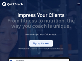 'quickcoach.fit' screenshot