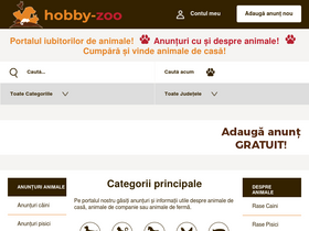 'hobby-zoo.ro' screenshot