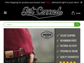 getcapped.co.za homepage screenshot