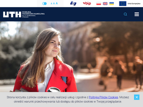 'akj.uth.edu.pl' screenshot