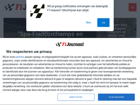'f1journaal.be' screenshot