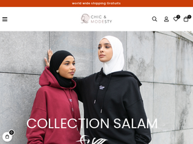 chicandmodesty.com homepage screenshot