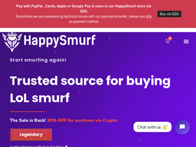 'happysmurf.com' screenshot