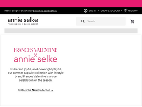 'annieselke.com' screenshot