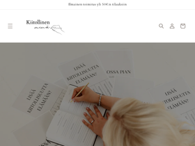 kiitollinenmina.com homepage screenshot