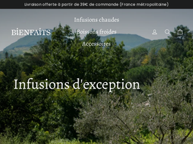 Bienfaits | Infusions d'exception website screenshot