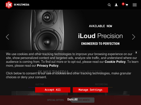 'ikmultimedia.com' screenshot