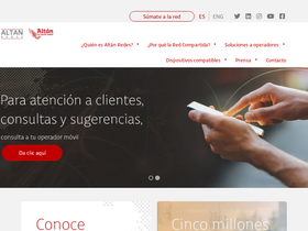 'altanredes.com' screenshot