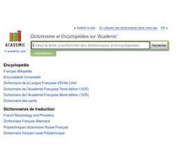 'fr-academic.com' screenshot