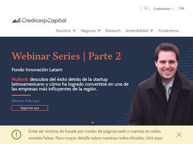 'credicorpcapital.com' screenshot