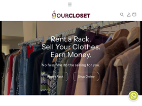 ourcloset.nl homepage screenshot