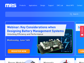 'monolithicpower.com' screenshot