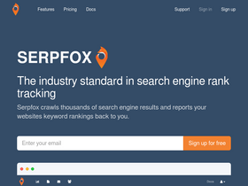 'serpfox.com' screenshot