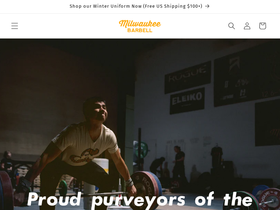 milwaukeebarbell.com homepage screenshot