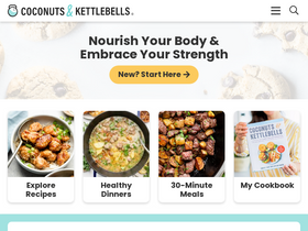 'coconutsandkettlebells.com' screenshot