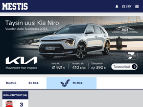 'mestis.fi' screenshot